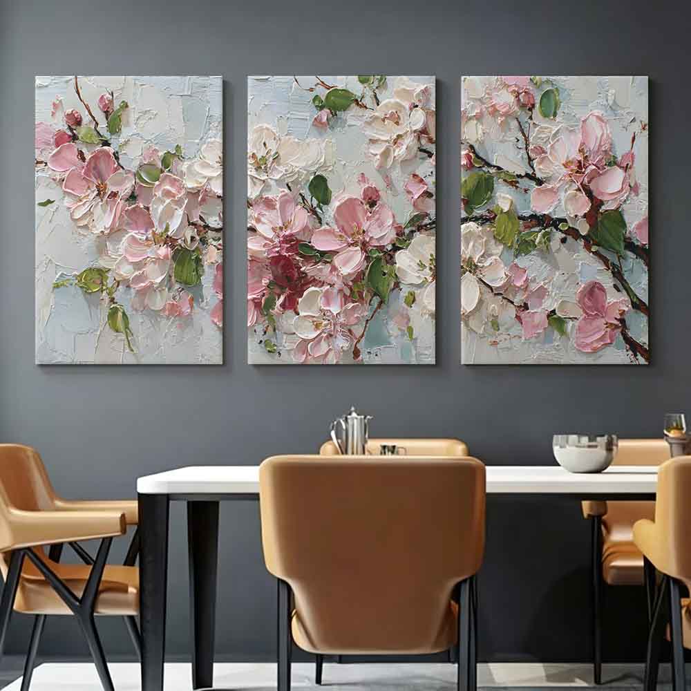 Art Print Framed - [2D Flat]3pcs 11.81*15.74in/30*40cm Frame Art Home