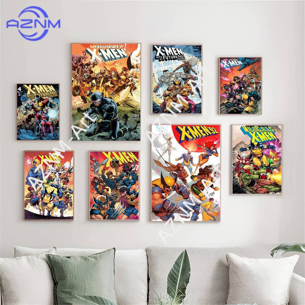 Anime Merchandise Posters - 1PC M-Marvel X-X-Men Anime Movie Vintage