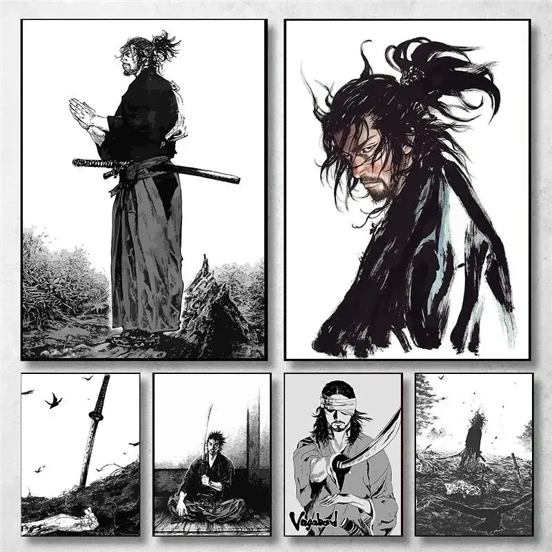 Vintage Japanese Anime Wall Ar - огляд і ціна Anime Merchandise Posters